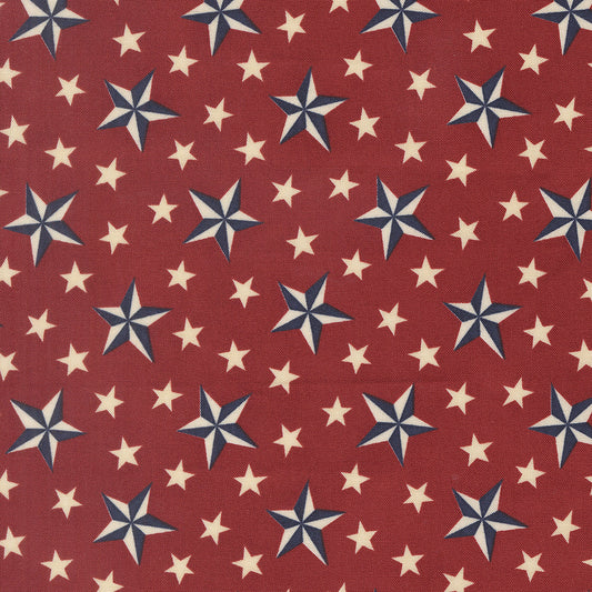 Brave Crimson Tossed Stars Americana - America 250 Years by Deb Strain for Moda Fabrics