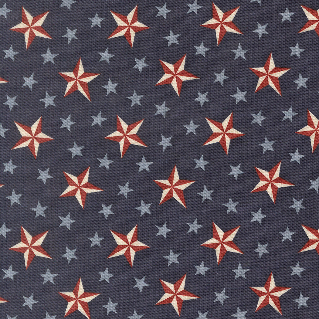 Loyalty Blue Tossed Stars Americana - America 250 Years by Deb Strain for Moda Fabrics