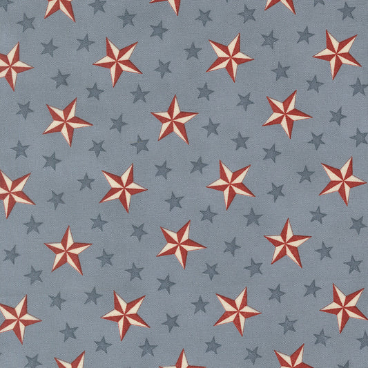 Steel Blue Tossed Stars Americana - America 250 Years by Deb Strain for Moda Fabrics