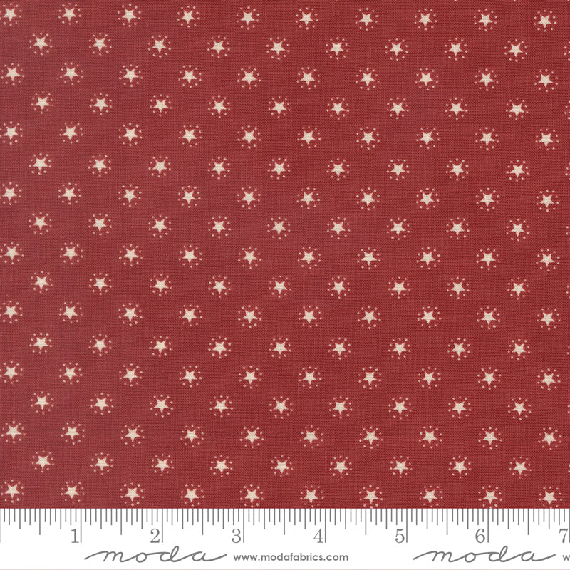 Brave Crimson Starbright Blenders Stars - America 250 Years by Deb Strain for Moda Fabrics
