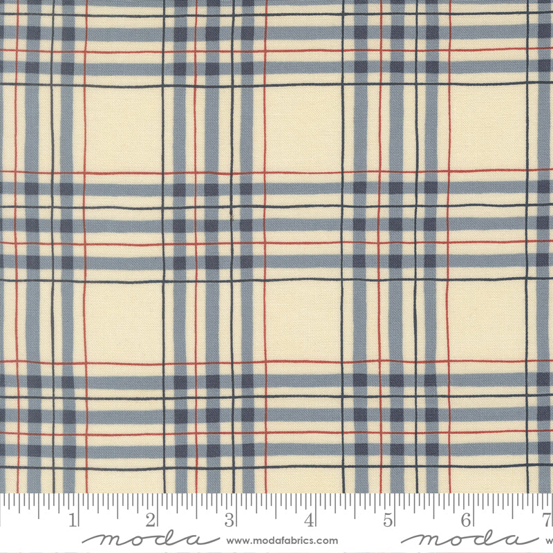 Parchment Blue Patriotic Plaid Checks - America 250 Years by Deb Strain for Moda Fabrics