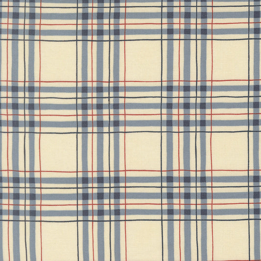 Parchment Blue Patriotic Plaid Checks - America 250 Years by Deb Strain for Moda Fabrics