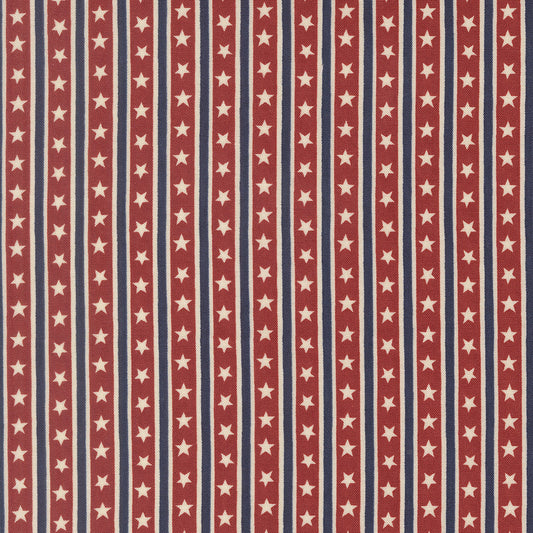 Brave Crimson Starts In Stripes - America 250 Years by Deb Strain for Moda Fabrics