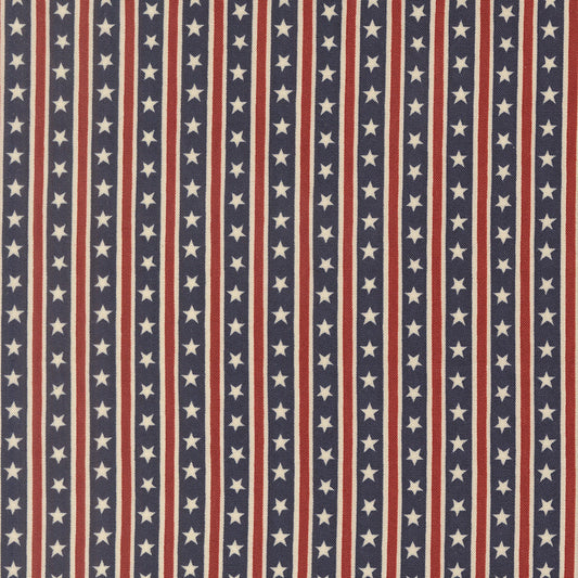 Loyalty Blue Starts In Stripes - America 250 Years by Deb Strain for Moda Fabrics
