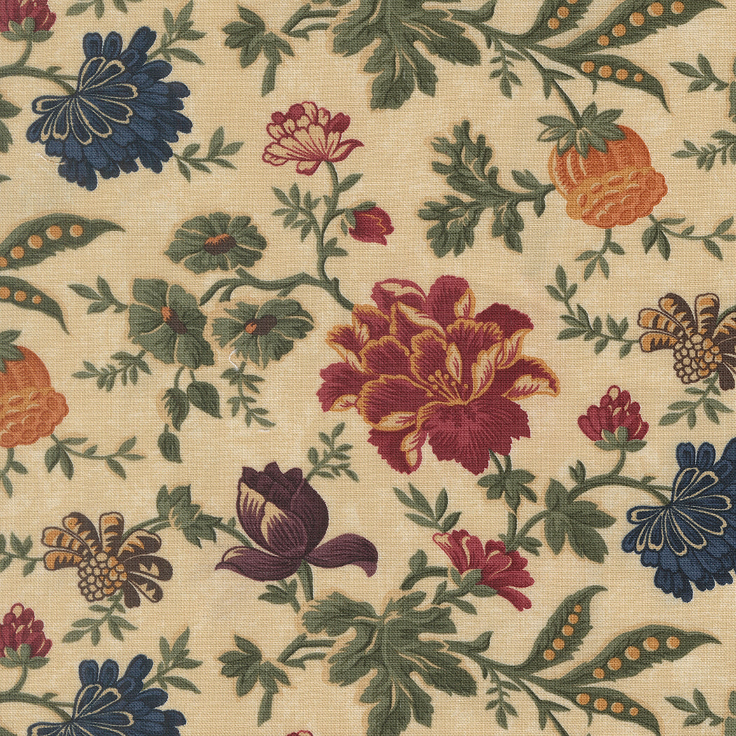 Quail Run Tan Meadowland Florals
