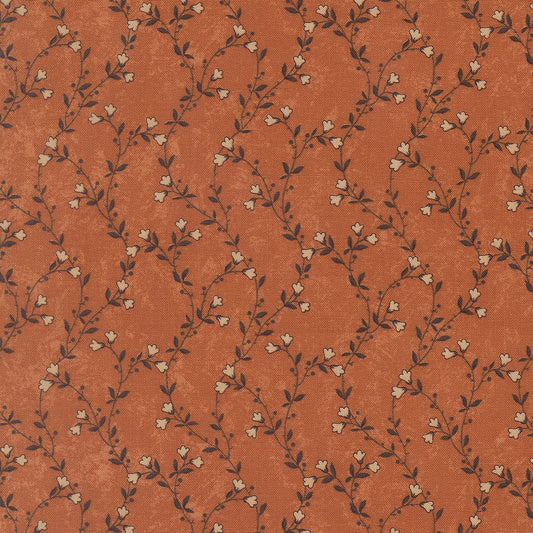 Quail Run Pumpkin Creeping Vine Florals 