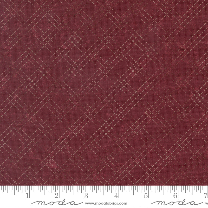 Quail Run Brick Stitched Plaid Checks scale