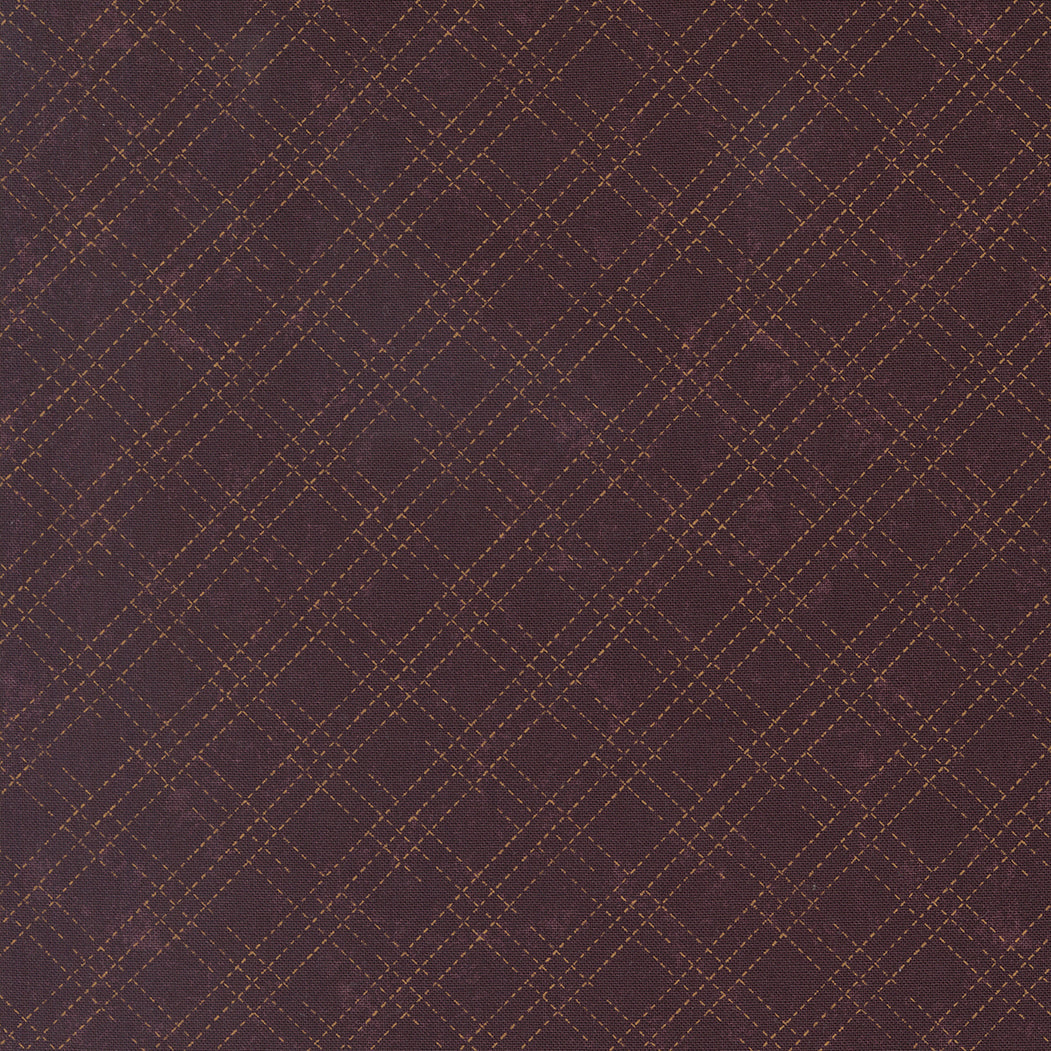 Quail Run Mulberry Stitched Plaid Checks