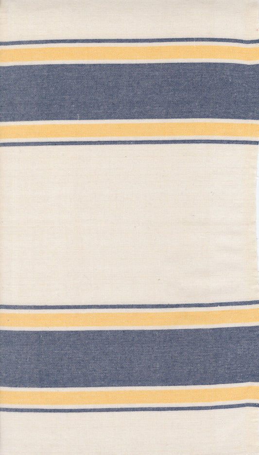 Summer Solstice Toweling CANARY NAUTICAL BLUE