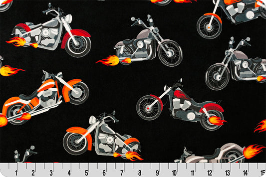 Born To Ride Digital Cuddle Fabric