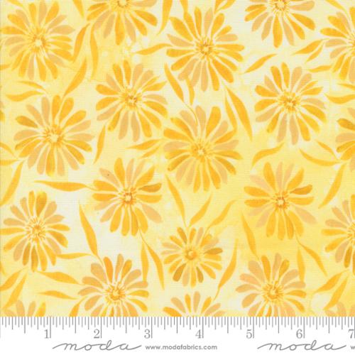 Brightly Beaming Florals Watercolor Yellow