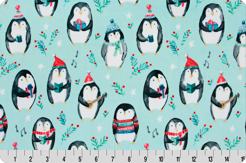 Cozy Penguins Digital Cuddle Fabric