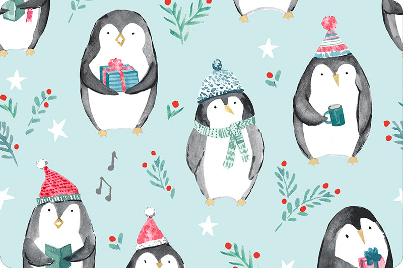 Cozy Penguins Digital Cuddle Fabric