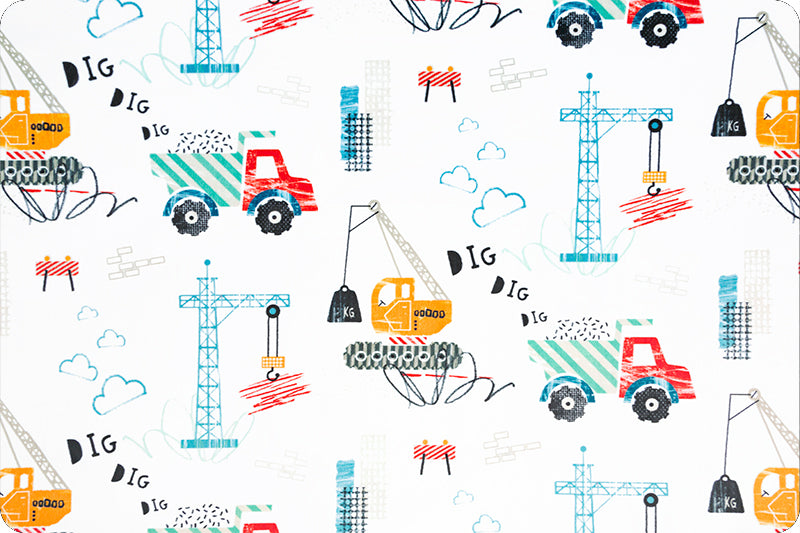 Dig Dig Dig Digital Cuddle Fabric