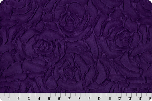 Luxe Cuddle Demi Rose Eggplant Fabric