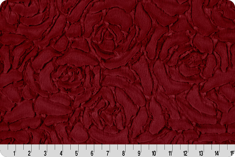 Luxe Cuddle Demi Rose Merlot Fabric