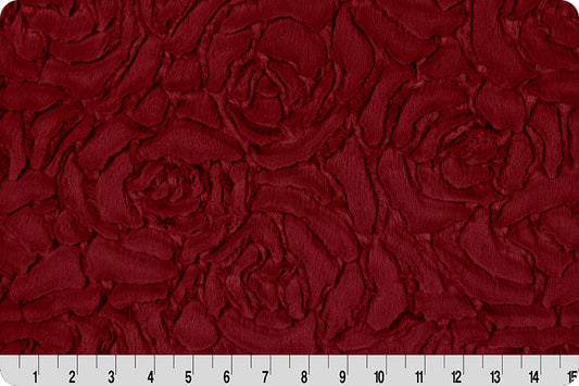 Luxe Cuddle Demi Rose Merlot Fabric