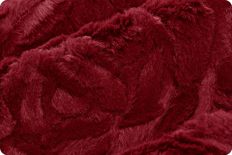 Luxe Cuddle Demi Rose Merlot Fabric