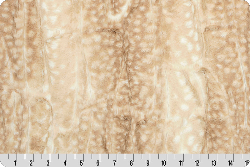Luxe Cuddle Fawn Beige Fabric