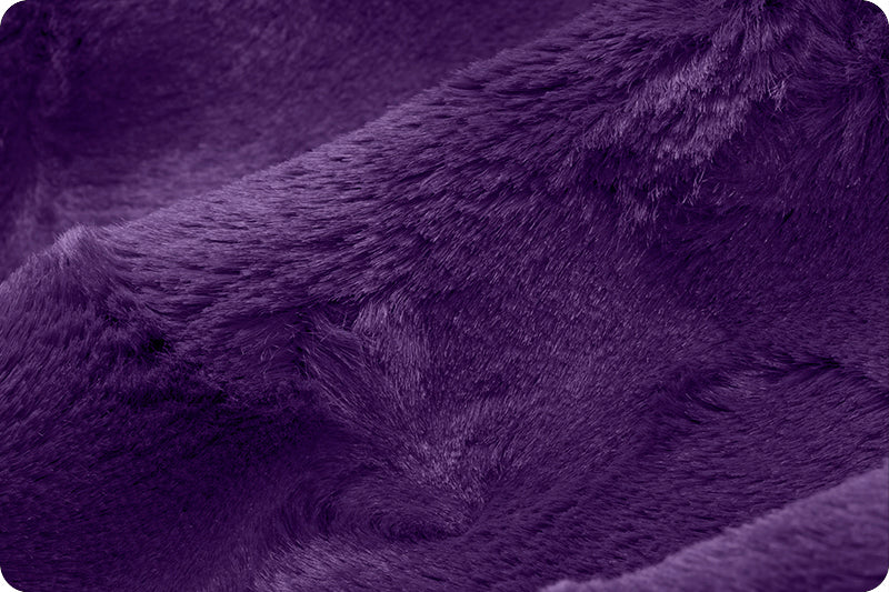 Luxe Cuddle Hide Eggplant Fabric