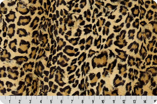 Luxe Cuddle Leopard Sand Fabric