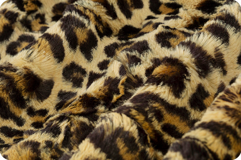 Luxe Cuddle Leopard Sand Fabric