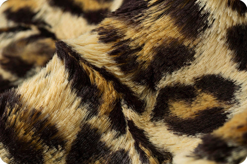 Luxe Cuddle Leopard Sand Fabric