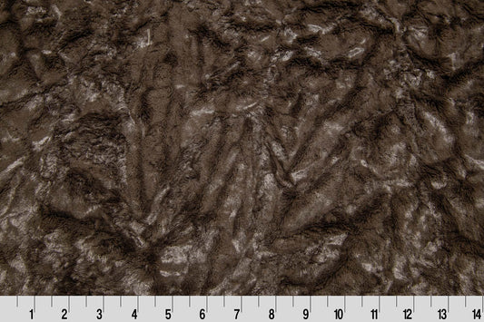 Luxe Cuddle Marble Chocolate Fabric