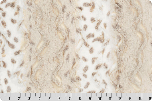 Luxe Cuddle Wild Lynx Ice Taupe Fabric