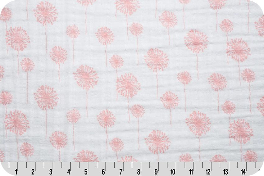 Premier Dandelion Embrace Coral Fabric