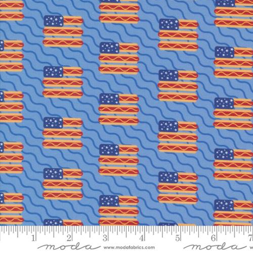 Play Ball/ Top Dog Americana Hotdogs Flags Stripe