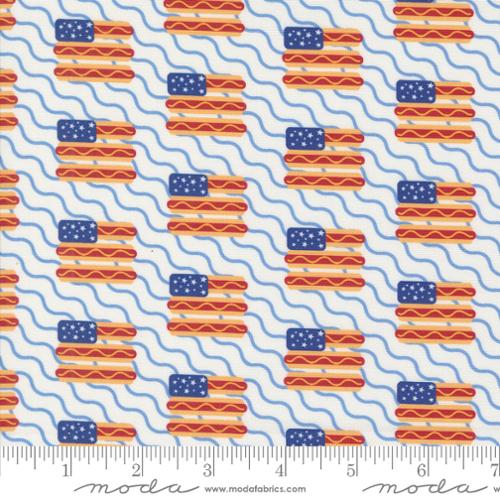 Play Ball/ Top Dog Americana Hotdogs Flags Stripe