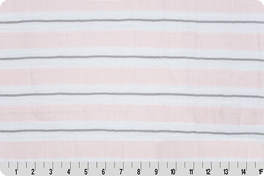 Ribbon Stripe Embrace Pink Fabric