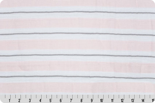 Ribbon Stripe Embrace Pink Fabric