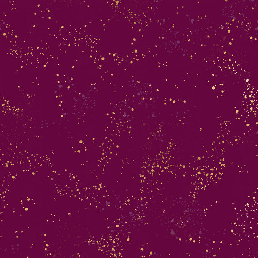 Fireglow Basics Blender Paint Splatter Flecks Purple Velvet by Rashida Coleman Hale for Moda Fabrics RS5027-73M