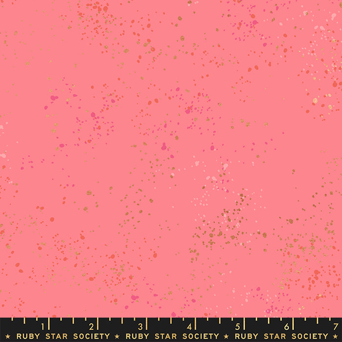 Fireglow Basics Blender Paint Splatter Flecks Sorbet by Rashida Coleman Hale for Moda Fabrics RS5027-92M scale