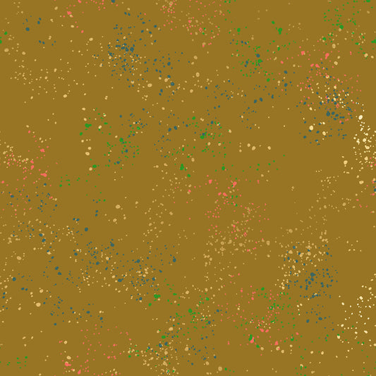 Fireglow Basics Blender Paint Splatter Flecks Suede by Rashida Coleman Hale for Moda Fabrics RS5027-132M